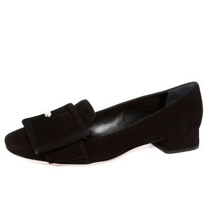 Miu Miu Black Suede Calzature Donna Pump Flats 7.5